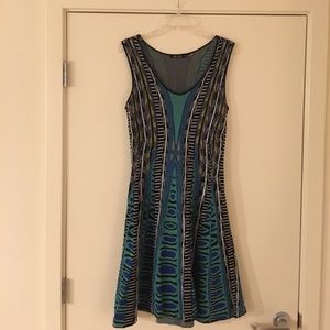 Multi-color animal print dress